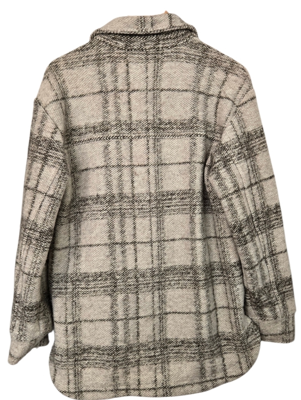 Banana Republic Plaid Shacket Jacket Wool Blend Button Front NWT Small - Picture 3 of 7